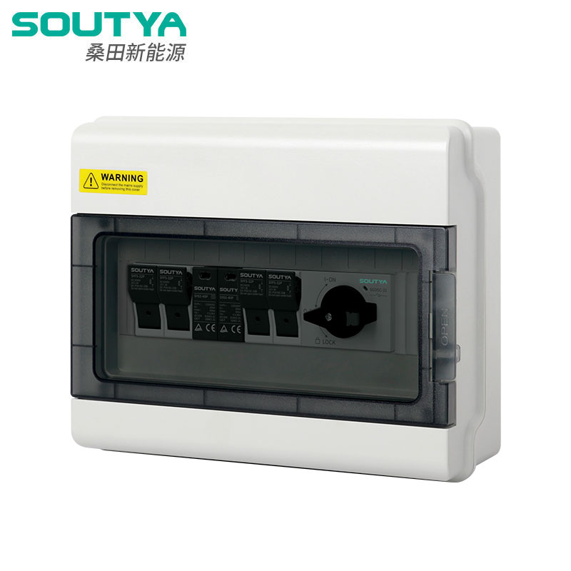 Kothak Combiner DC 1000V 2 ing 1 jinis isolator