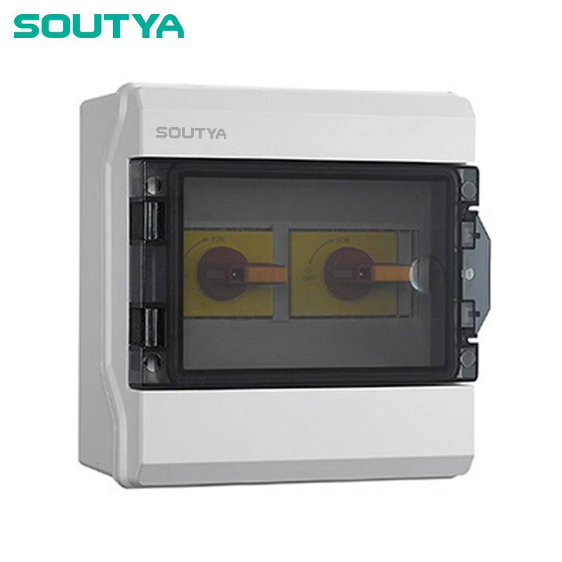 Napa Pilih Kothak Isolator DC IP65 Enclosure Two Strings kanggo Solar